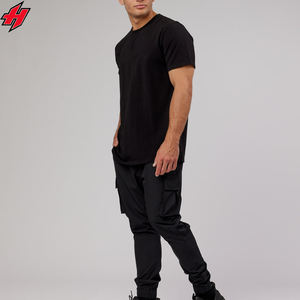 Pantalones cortavientos reflectantes de nailon ligeros personalizados para hombre, pantalones cortavientos holgados de alta calidad con cierre de cordón de gran tamaño, estampado Track Mid - Product Image 3