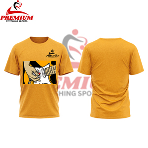 High Street 200G SM 100% coton Tee col rond manches courtes t-shirts sur taille Fit T-shirt uni pour hommes - Product Image 2