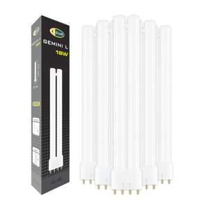 Bombilla Fluorescente L 18W Gemini 4000K 2G11 Luz Blanca Neutra, Producto de Ahorro de Energía - Product Image 1