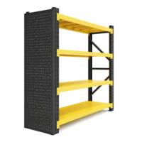 Étagère de rangement multi-niveaux robuste GY - Acier laminé à froid, niveaux réglables avec revêtement époxy pour entrepôt et usage domestique