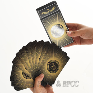 Jeu de cartes Oracle personnalisé pour l'auto-soin, impression sur papier de haute qualité 350 g/m², noyau bleu, bordure dorée, <span class=keywords><strong>Tarot</strong></span> - Product Image 4