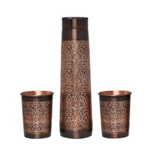 Classic design copper <b>water</b> <b>bottle</b> with traditional health benefits ideal for daily hydration - Product Image 3