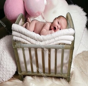 Cesta de bambú para recién nacidos, almacenamiento rectangular de mimbre de mano, respetuoso con el medio ambiente, para fotografía de recién nacidos, cuna, cesta para cuna - Product Image 6