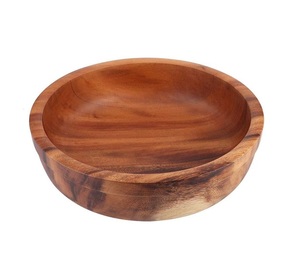 Designs élégants, bol de service en bois classique, taille et forme personnalisables, durable, respectueux de l'environnement, vaisselle de mariage - Fournisseur direct d'usine - Product Image 1