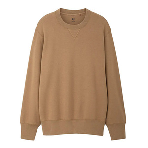 2023 nouveauté solide hommes polaire sweat-shirts coupe régulière col rond conception personnalisée Anti-rétrécissement tenue décontracté pour l'hiver - Product Image 6