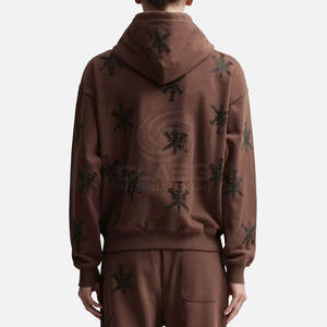 Sudaderas con capucha con diamantes de imitación de color personalizado precio bajo sudaderas con diamantes de imitación precio al por mayor nueva llegada sudaderas con capucha con diamantes de imitación - Product Image 4