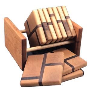 Juego de posavasos cuadrados clásicos superventas, soporte de exhibición para desayuno/té de noche y café, excelente soporte, accesorios para centro de mesa - Product Image 1