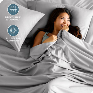 Sábanas de hotel blancas de estilo sencillo al por mayor, ropa de cama de tamaño personalizado, sábanas de poliéster/algodón, juego de ropa de cama tejida para hoteles - Product Image 3