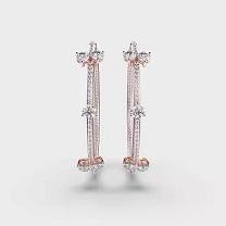 Luxurious Diamond Chandelier <b>Earring</b> Statement Jewelry for Gala Night & Red Carpet Glamour Available at Bulk Quantity from India - Product Image 6