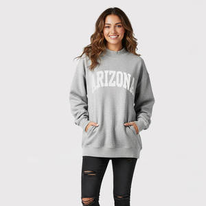 Sudadera de Invierno de Algodón Grueso de Alta Calidad para Mujer, Bordado 3D, Lavada, Hombros Caídos, Cuello Alto Simulado, Ecológica - Product Image 6