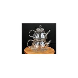 Tetera Moderna de Vidrio Borosilicato de 600/1000 ml con Asa de Vidrio, Tapa Resistente al Calor, Apta para Lavavajillas y Ecológica - Product Image 5