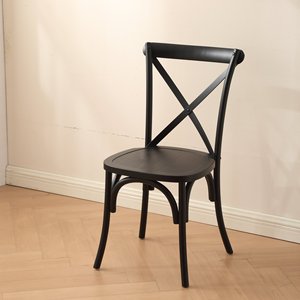 Sedia in Legno Massello di Rovere Bianco Stile Americano con Schienale a Forcella, Sedia da Pranzo in Stile Europeo per Ristorante e Casa - Product Image 6