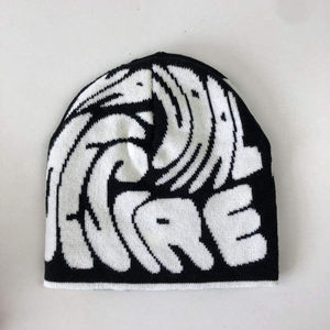 Nueva moda de punto Beanie Ciclismo al aire libre Cálido Carta Jacquard Gorros Sombreros Personalizado Hip-Hop Street Trend Gorros - Product Image 2