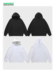 Sweat à capuche pour hommes de haute qualité 100% coton usine en gros Logo personnalisé respirant polaire coupe régulière uni teint solide hiver - Product Image 5