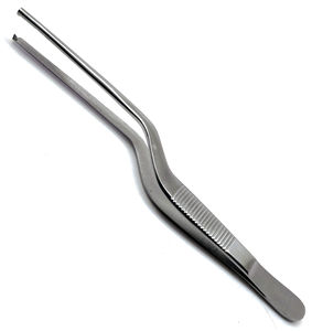 Pince à baïonnette Kocher Adson de qualité supérieure 5.5 "pince à épiler 1/2 Instruments ORL de pansement médical chirurgical - Product Image 2