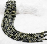 Cuentas Redondas de Seraphinite AAA de 8MM, Calidad Genuina, Modelo RB-SERA-8 de Anshul Impex para la Fabricación de Pulseras