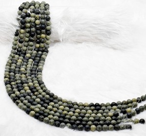 Cuentas Redondas de Seraphinite AAA de 8MM, Calidad Genuina, por Anshul Impex, para la Fabricación de Pulseras - Product Image 4