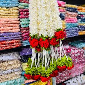 พวงมาลัยสายดอกไม้ประดิษฐ์สำหรับตกแต่งงานแต่งงานงานปาร์ตี้เทศกาลอินเดียฉากหลังเวทีและงานเฉลิมฉลอง - Product Image 3