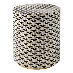 Mesa decorativa con bocina lateral, con tapa incrustada - Product Image 3