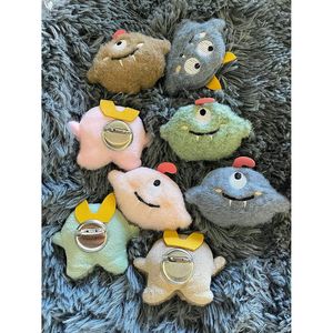 Set di 8 Spille Trendy a Forma di Piccolo Mostro con Cristalli e Strass, Graziose Spille Smaltate con Fiori e Numeri, Materiale Principale Cristallo e Strass - Product Image 3