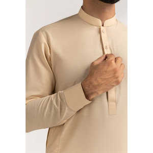 Tela sin coser estilo casual Slub Karandi, mezcla de fibra LF - Product Image 4