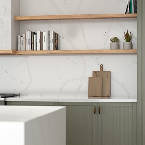 Custom Kitchen & Bathroom Vanity <b>Tops</b> Calacatta Quartz Stone Countertops Prefab Cut Carrara Calacata for Hotel Projects - Product Image 1