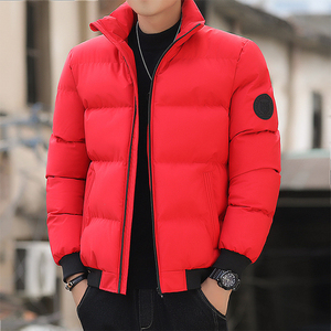Vestes pour hommes Veste légère pour l'hiver Veste chaude bouffante avec logo personnalisé Vêtements d'extérieur imperméables coupe-vent à la mode Streetwear - Product Image 3