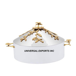 Fabricante y proveedor de olla caliente de metal, cazuela hecha a mano de excelente calidad, nuevo calentador de alimentos de metal elegante más vendido - Product Image 3