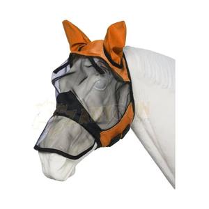 Comfortable horse <b>fly</b> <b>mask</b> with UVproof soft mesh breathable material ear and nose shield for riding breeches - Product Image 5