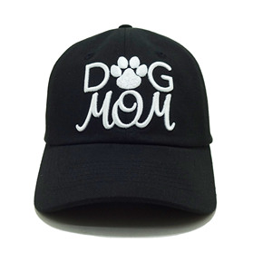 Gorras de Béisbol Unisex de Lona Negras sin Estructura con Logotipo Bordado en 3D de Alta Calidad para Mamá de Perro, Marca Deportiva - Product Image 1