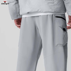 Men's New Fashion Slim Fit Quick Dry Gym Fitness Joggers Pant Casual Quick Dry Fitness Wear Canvas Material Lightweight Straight - Product Image 3