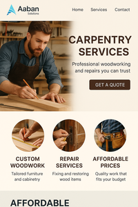 Diseño de sitios web de carpintero Expertos en Web calificados que ofrecen presencia en línea asequible y profesional para pequeñas empresas - Product Image 2