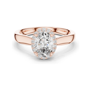 แหวนเพชรแล็บ 0.808 กะรัต สำหรับผู้หญิง ความใส VVS-VS EF ทอง 18KT, 14KT, 10KT และเงิน 925  ทองชมพู, ทองเหลือง, ทองขาว - Product Image 2