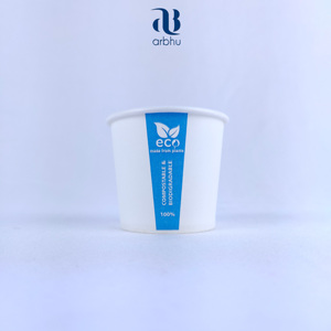 Gobelets en papier jetables à paroi unique, prix d'usine 100% | Impression personnalisée biodégradable et écologique - Product Image 2
