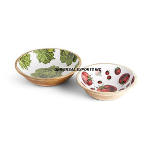 Ensaladera de madera para encimera de utensilios de cocina, ecológica, moderna, de lujo, multifuncional, duradera, de forma redonda, elegante - Product Image 5