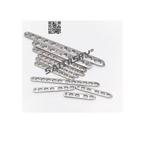 แผ่นล็อคตรงขนาด 2.7 มม. 10 ชิ้น สำหรับศัลยกรรมกระดูกสัตว์ อุปกรณ์ผ่าตัด ใช้ด้วยมือ ได้รับการรับรองมาตรฐาน CE สำหรับสัตว์เลี้ยง แมว/สุนัข - Product Image 1