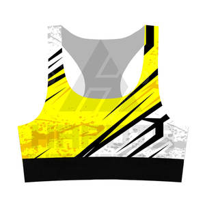 Soutien-gorge de sport sans couture à maintien élevé Vente en gros logo personnalisé femmes Sublimation Gym Yoga - Product Image 3