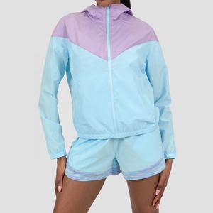 Survêtement coupe-vent de Sport de plein air imprimé à la mode pour les femmes imperméable coupe-vent à capuche 100% Polyester séchage rapide - Product Image 1