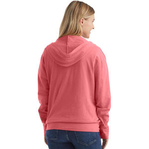 Sudadera con capucha y cremallera para mujer OEM, ajuste personalizado con impresión de logotipo de tela cómoda para ropa de moda y soporte de etiqueta privada - Product Image 5