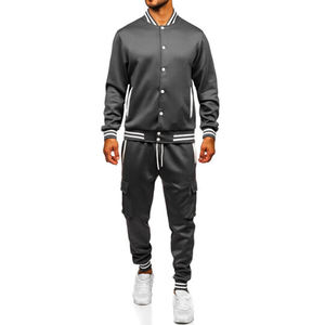 New Arrival High Quality <b>Trouser</b> <b>Men</b> Set 2 Piece Tracksuit Set Wholesale <b>Men</b> Running <b>Leather</b> Tracksuit and Breathable - Product Image 1