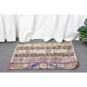 Rústico marrón 1,8 X 2.6ft área grande hecha a mano lana ecológica alfombra de pelo medio turco abstracto rectángulo Patchwork diseño látex - Product Image 2