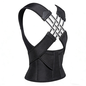 Cinturón Corrector de Postura de Nailon y Algodón Premium para Hombres y Mujeres, Soporte Lumbar Transpirable y Duradero para Fitness - Product Image 1