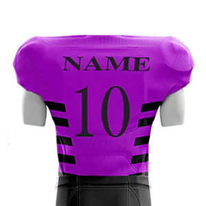 Uniformes de football par équipe personnalisés pour joueurs jeunes et adultes Maillot et pantalon en tissu tricoté double avec numéros cousus - Product Image 3