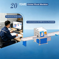 Sierra Madera CNC Automatica PLC OMRON Corte Transversal de Alta Resistencia Equipo para Palet de Madera