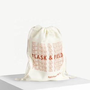 Sacs à cordon de serrage Logo personnalisé fait à la main en coton doux naturel couleur unie Sacs cadeaux en coton avec cordon de serrage - Product Image 6