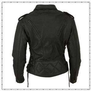 Chaqueta de cuero de motocicleta aprobada por CE para Hombre | Chaqueta de motorista duradera | Elegante chaqueta de cuero para montar - Product Image 2