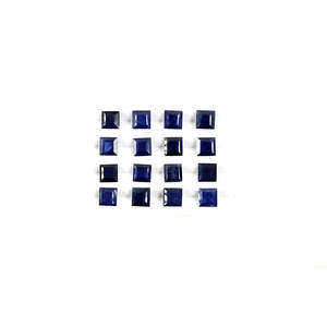 Piedras de Zafiro Azul Natural de Bangkok, Calibradas en Forma Cuadrada de 5mm y 6mm, Gemas de Ópalo y Aguamarina con Corte Radiante Ovalado - Product Image 2