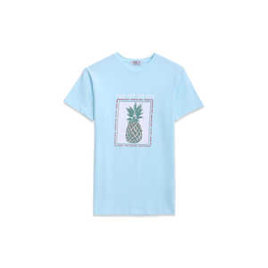 T-shirt graphique en coton de haute qualité pour femmes respirant coupe surdimensionnée logo imprimé couleur unie disponible S M L XL 2XL 3XL - Product Image 3