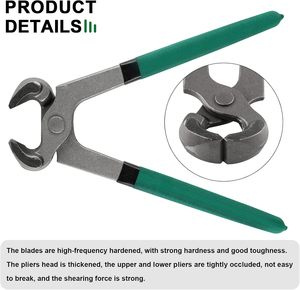 Pince à sabots réglable en acier au carbone, protecteur d'équitation, outil de maréchal-ferrant multi-usages avec poignées en plastique - Product Image 2