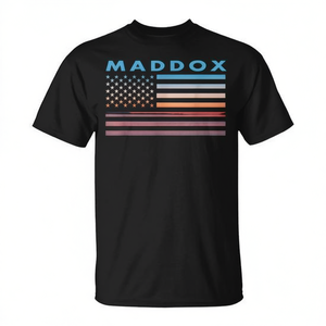 T-shirt Maddox Vintage Sunset con bandiera americana in stile Maryland - Product Image 2